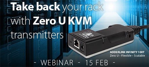 Take back your rack with Zero U KVM transmitters - Webinar 15th Feb