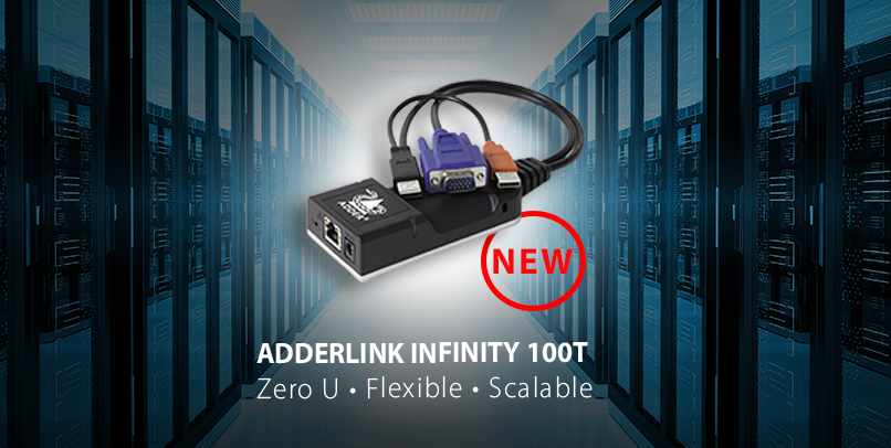 AdderLink INFINITY 100t in a dataroom